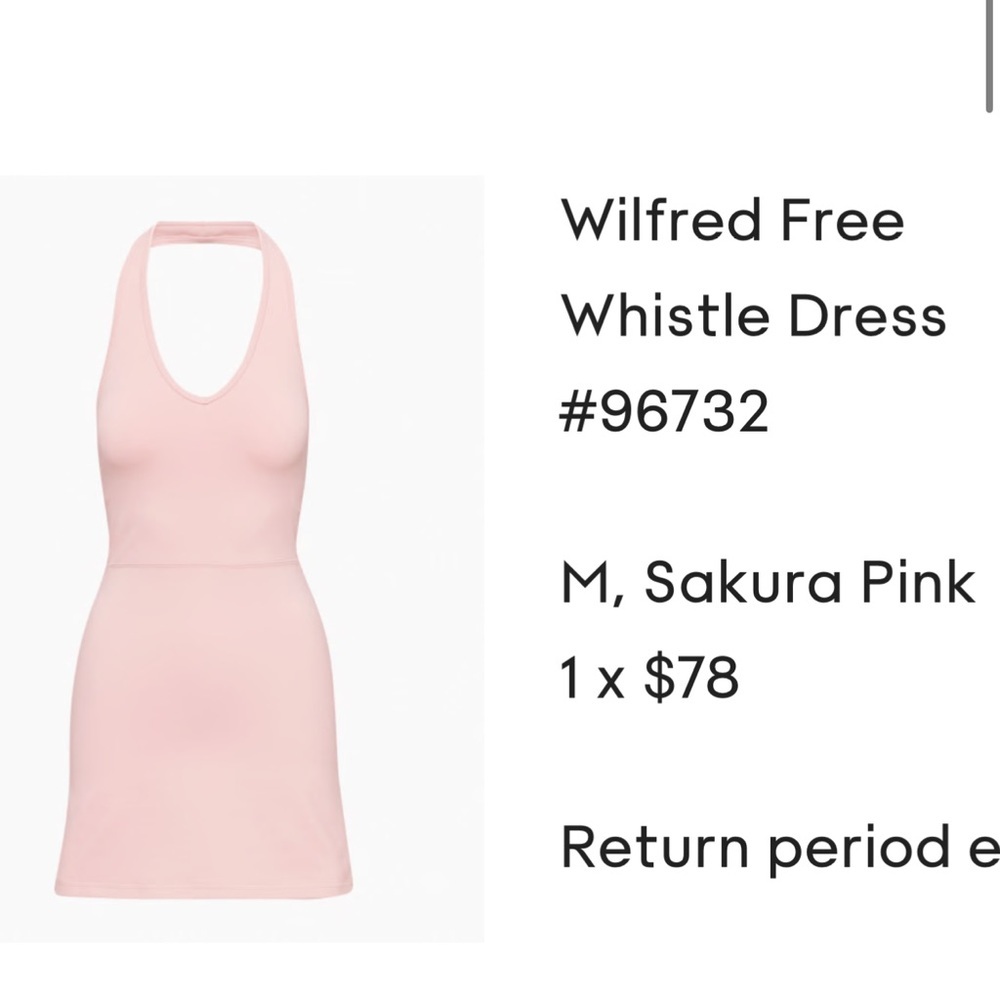 COPY - Aritzia - Wilfred - Pink Mini Halter Dresss